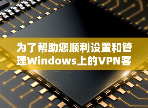 为了帮助您顺利设置和管理Windows上的VPN客户端，以下是详细的步骤指南