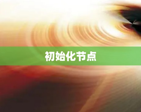 初始化节点 初始化节点
