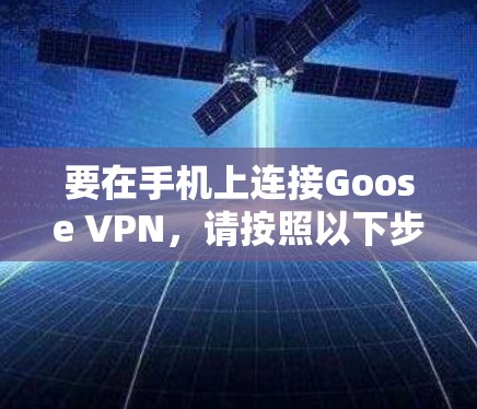 要在手机上连接Goose VPN,请按照以下步骤操作 要在手机上连接Goose VPN,请按照以下步骤操作
