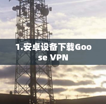 1.安卓设备下载Goose VPN 1.安卓设备下载Goose VPN