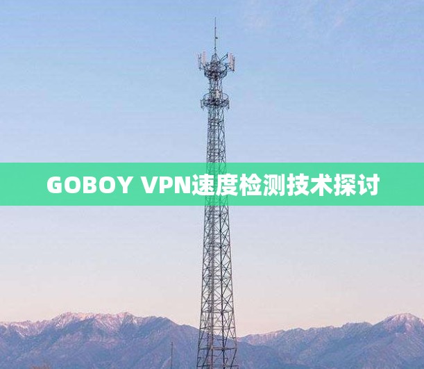 GOBOY VPN速度检测技术探讨 GOBOY VPN速度检测技术探讨