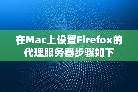 在Mac上设置Firefox的代理服务器步骤如下