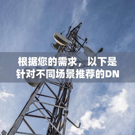 根据您的需求,以下是针对不同场景推荐的DNS工具 根据您的需求,以下是针对不同场景推荐的DNS工具