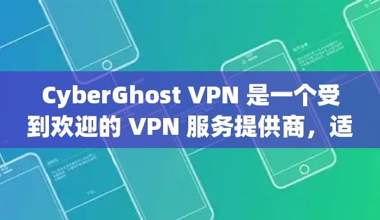 CyberGhost VPN 是一个受到欢迎的 VPN 服务提供商,适合需要匿名浏览、保护隐私和绕过地理限制的用户。以下是一些推荐的理由 CyberGhost VPN 是一个受到欢迎的 VPN 服务提供商,适合需要匿名浏览、保护隐私和绕过地理限制的用户。以下是一些推荐的理由