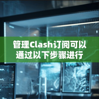 管理Clash订阅可以通过以下步骤进行，确保你能够高效地管理各类账号和订阅内容