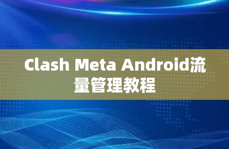 Clash Meta Android流量管理教程 Clash Meta Android流量管理教程