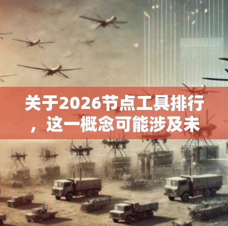 关于2026节点工具排行，这一概念可能涉及未来的技术发展、工具趋势或某一领域的技术排名。不过，由于2026年还远在未来，这样的排行榜目前尚无法准确确定。以下是一些可能相关的分析和推测，供参考