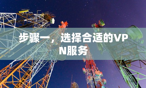 步骤一,选择合适的VPN服务 步骤一,选择合适的VPN服务