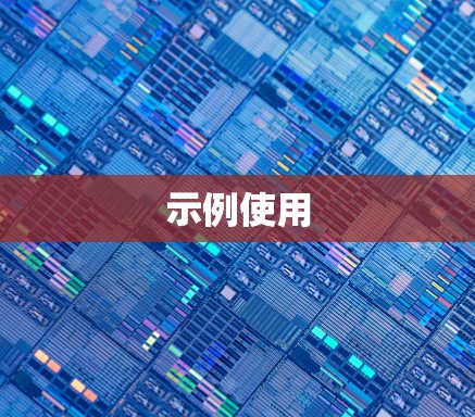 示例使用
