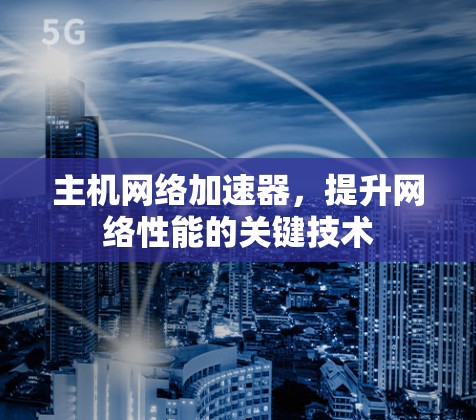 主机网络加速器,提升网络性能的关键技术 主机网络加速器,提升网络性能的关键技术