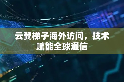 云翼梯子海外访问，技术赋能全球通信