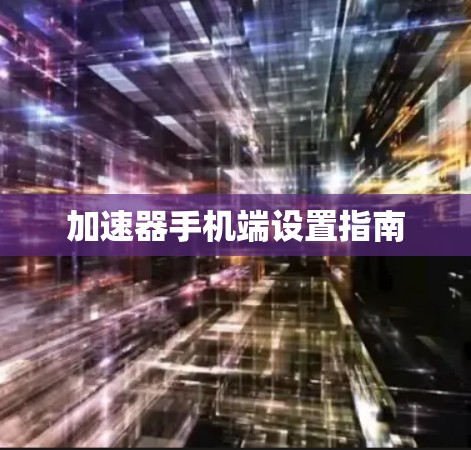 加速器手机端设置指南 加速器手机端设置指南