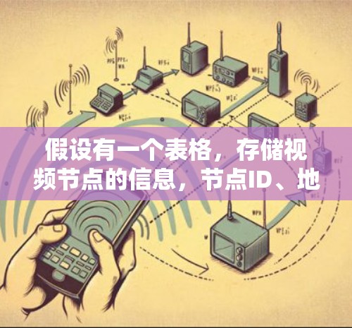 假设有一个表格,存储视频节点的信息,节点ID、地理位置、带宽、延迟 假设有一个表格,存储视频节点的信息,节点ID、地理位置、带宽、延迟