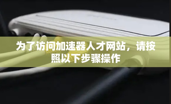 为了访问加速器人才网站，请按照以下步骤操作