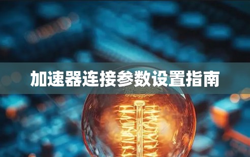 加速器连接参数设置指南 加速器连接参数设置指南