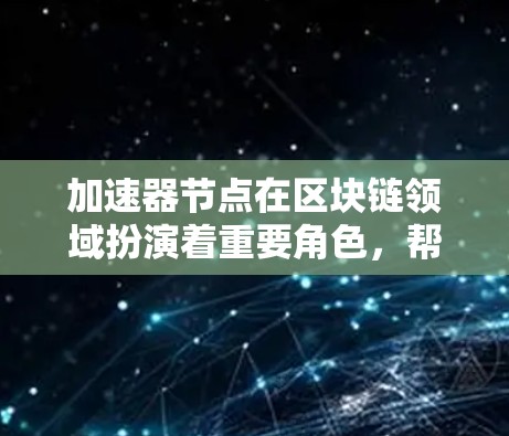 加速器节点在区块链领域扮演着重要角色，帮助提高交易处理效率和网络性能。以下是对加速器节点的详细分析和选择指南