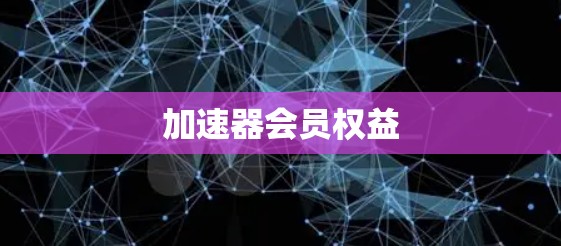 加速器会员权益 加速器会员权益