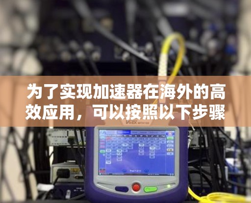 为了实现加速器在海外的高效应用，可以按照以下步骤进行