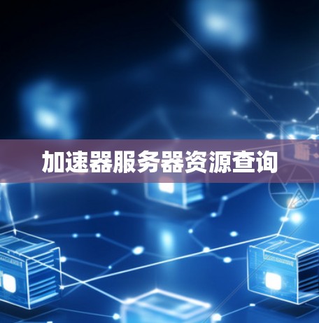 加速器服务器资源查询