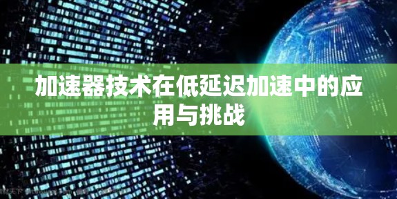 加速器技术在低延迟加速中的应用与挑战