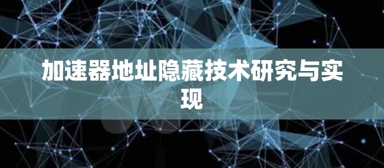 加速器地址隐藏技术研究与实现 加速器地址隐藏技术研究与实现