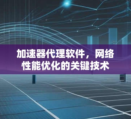 加速器代理软件,网络性能优化的关键技术 加速器代理软件,网络性能优化的关键技术