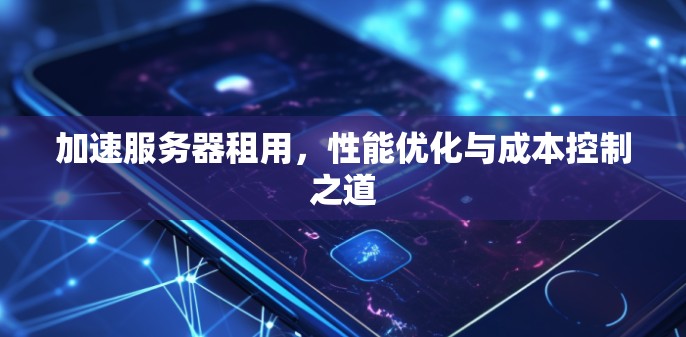 加速服务器租用,性能优化与成本控制之道 加速服务器租用,性能优化与成本控制之道
